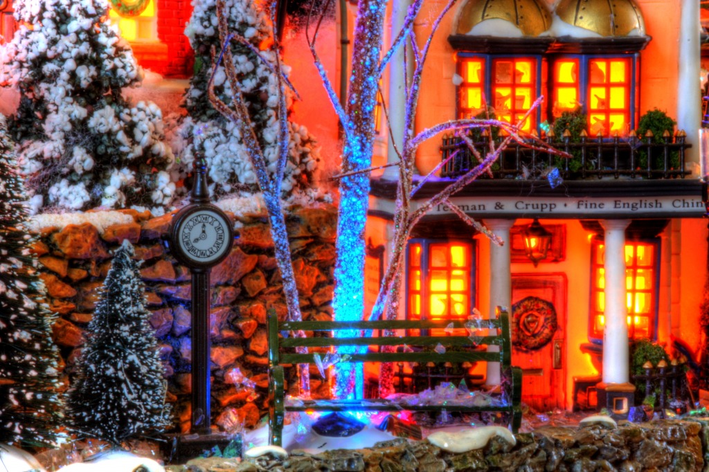 Dickens Village by Mary Ellen Page jigsaw puzzle in Christmas & New Year puzzles on TheJigsawPuzzles.com