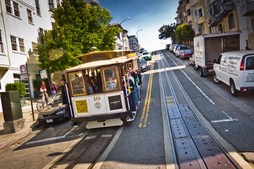 San Francisco Cable Car jigsaw puzzle in Street View puzzles on TheJigsawPuzzles.com