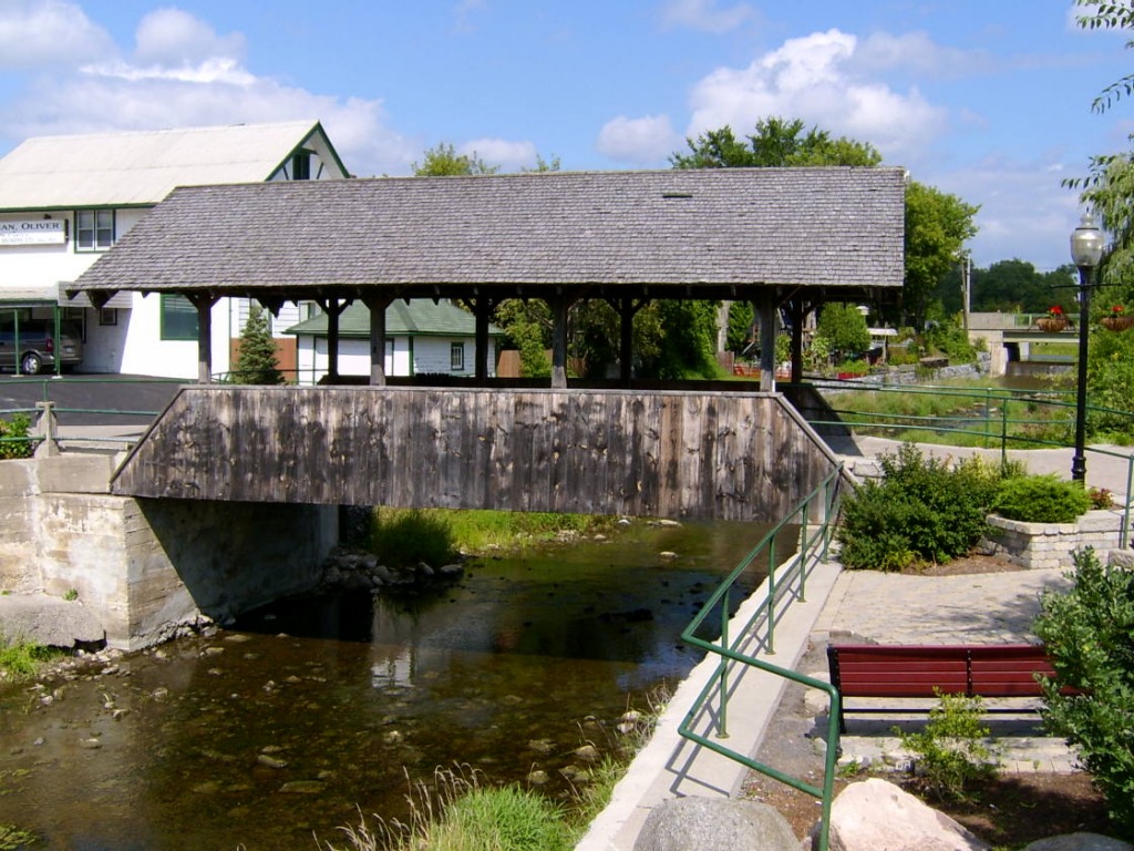 Covered Bridge, Stirling Ontario jigsaw puzzle in Bridges puzzles on TheJigsawPuzzles.com