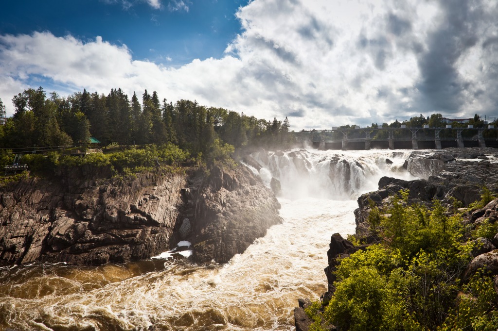 Grand Falls, New Brunswick, Canada jigsaw puzzle in Waterfalls puzzles on TheJigsawPuzzles.com