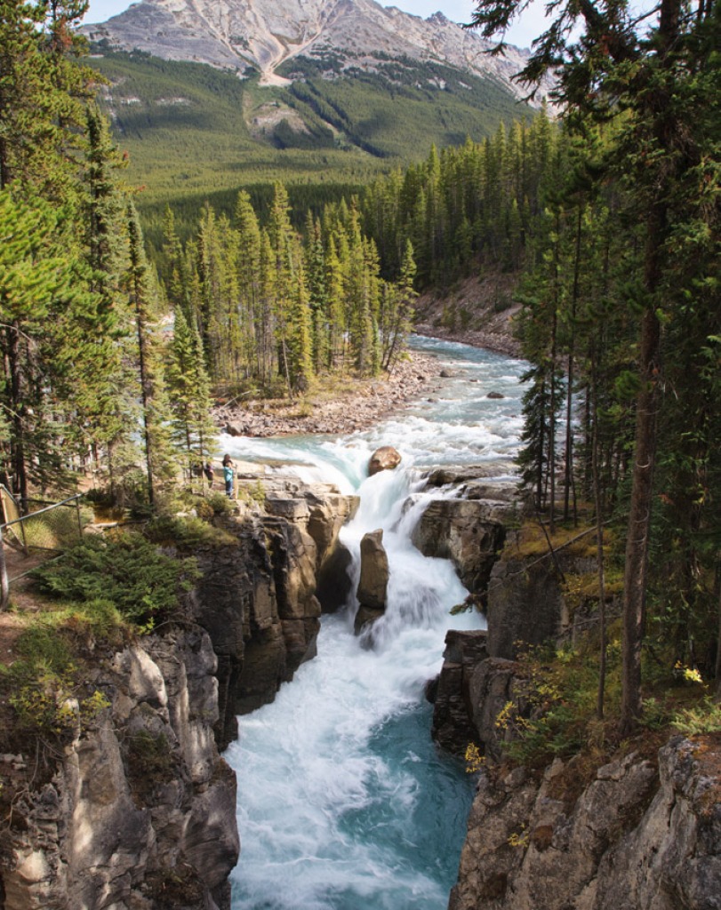 Sunwapta Falls, Canada jigsaw puzzle in Waterfalls puzzles on TheJigsawPuzzles.com