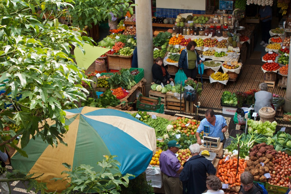 Fruit & Vegetable Market jigsaw puzzle in Fruits & Veggies puzzles on TheJigsawPuzzles.com