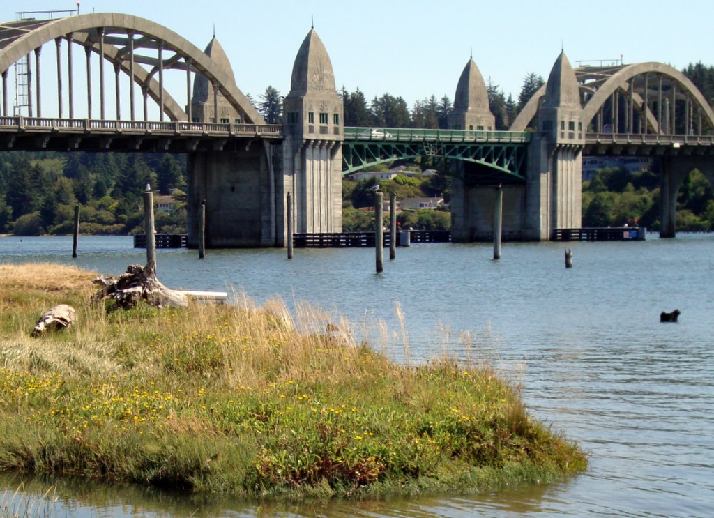 Siuslaw River, Florence, Oregon jigsaw puzzle in Bridges puzzles on TheJigsawPuzzles.com