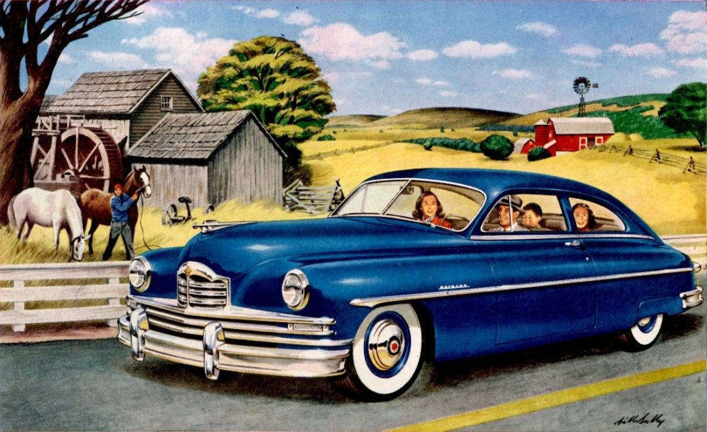 1950 Packard Eight Club Sedan jigsaw puzzle in Cars & Bikes puzzles on TheJigsawPuzzles.com