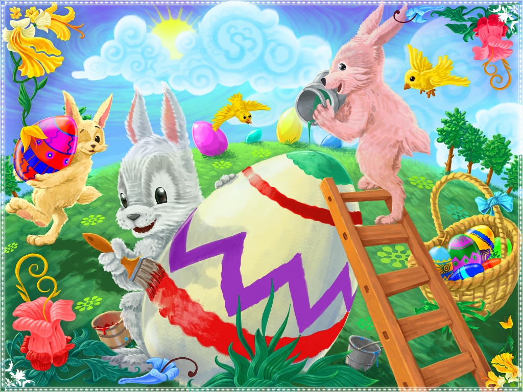 Happy Easter! jigsaw puzzle in Puzzle of the Day puzzles on TheJigsawPuzzles.com