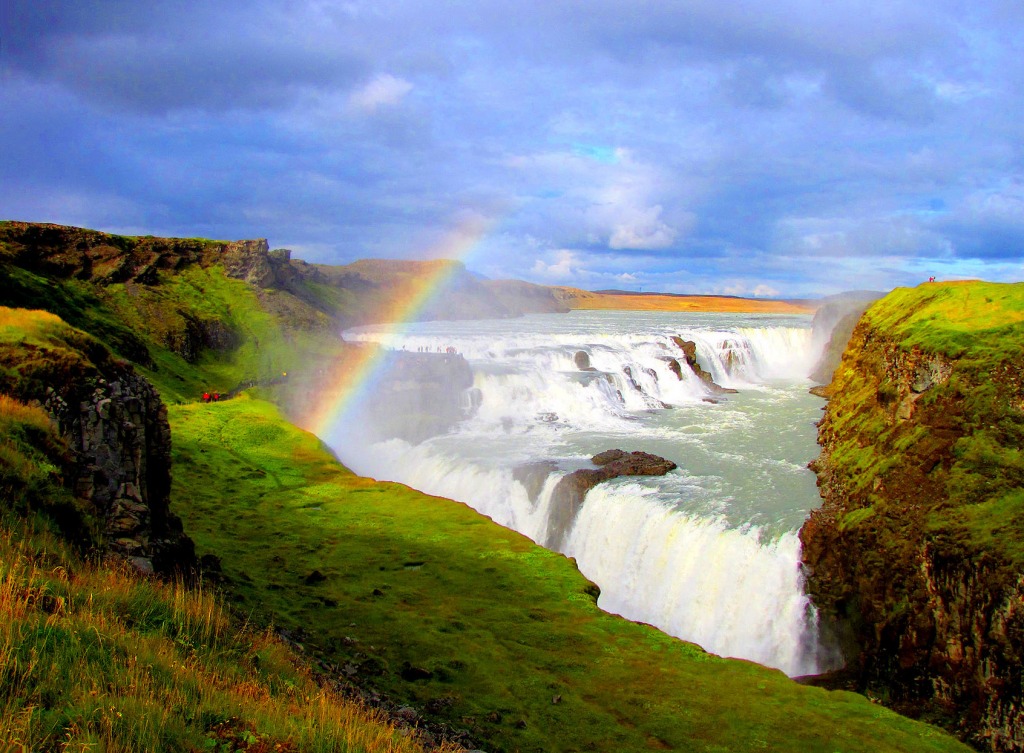 Gullfoss Waterfall, Iceland jigsaw puzzle in Waterfalls puzzles on TheJigsawPuzzles.com