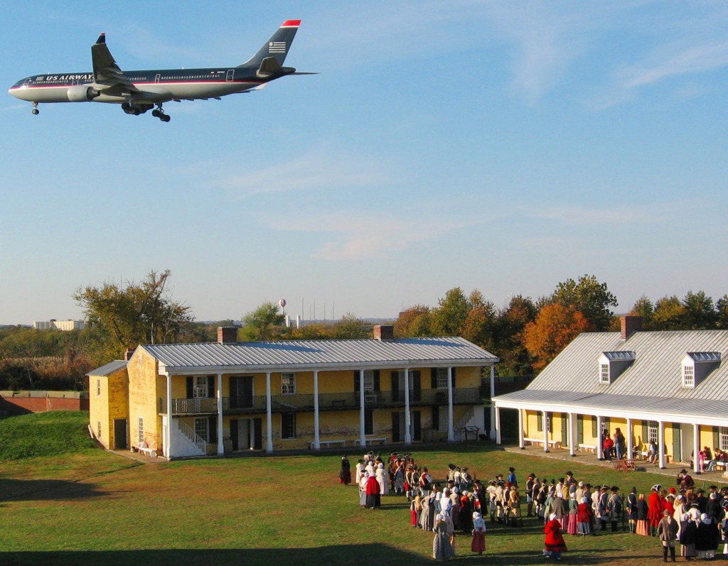 Fort Mifflin - 2007 over 1777 jigsaw puzzle in Aviation puzzles on TheJigsawPuzzles.com