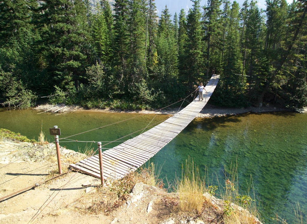 Waterton River, Glacier NP jigsaw puzzle in Bridges puzzles on TheJigsawPuzzles.com