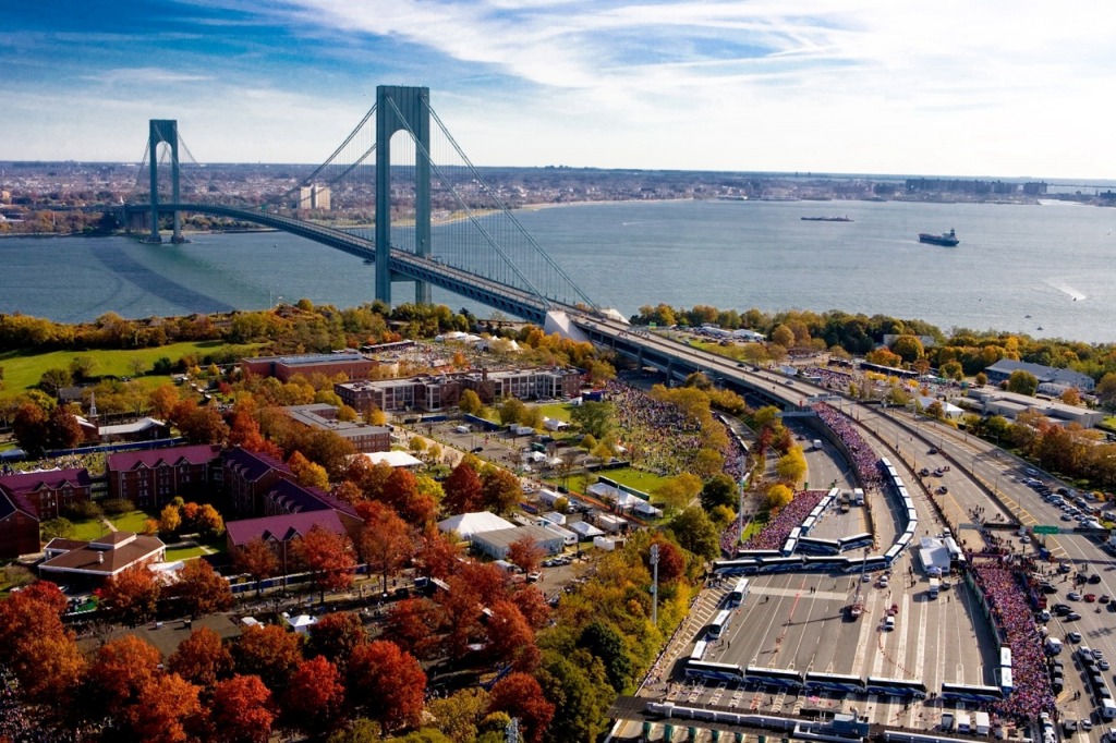 Verrazano-Narrows Bridge Start Line jigsaw puzzle in Bridges puzzles on TheJigsawPuzzles.com