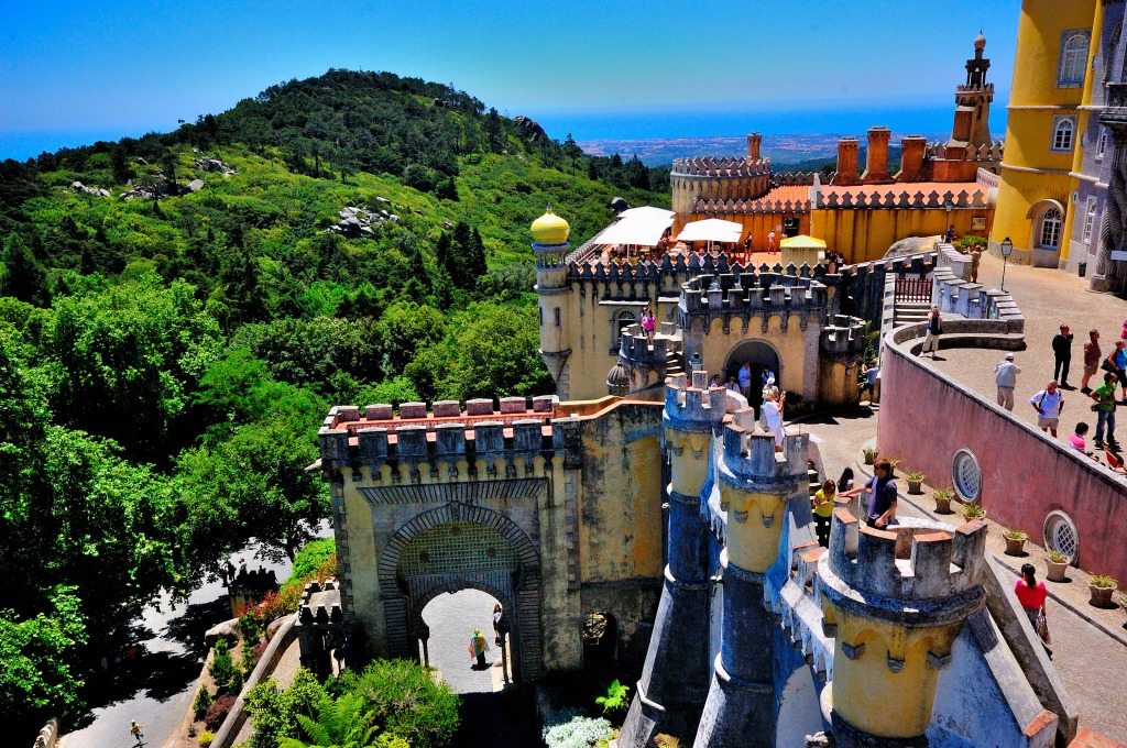 Pena National Palace, Portugal jigsaw puzzle in Castles puzzles on TheJigsawPuzzles.com