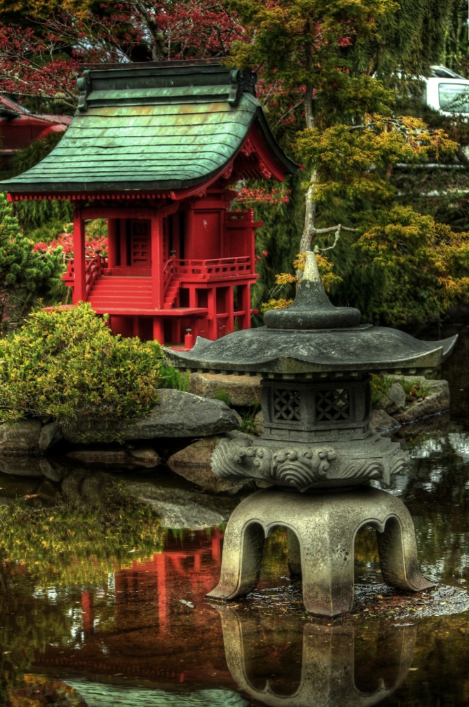 Point Defiance Park, Japanese Garden jigsaw puzzle in Puzzle of the Day puzzles on TheJigsawPuzzles.com
