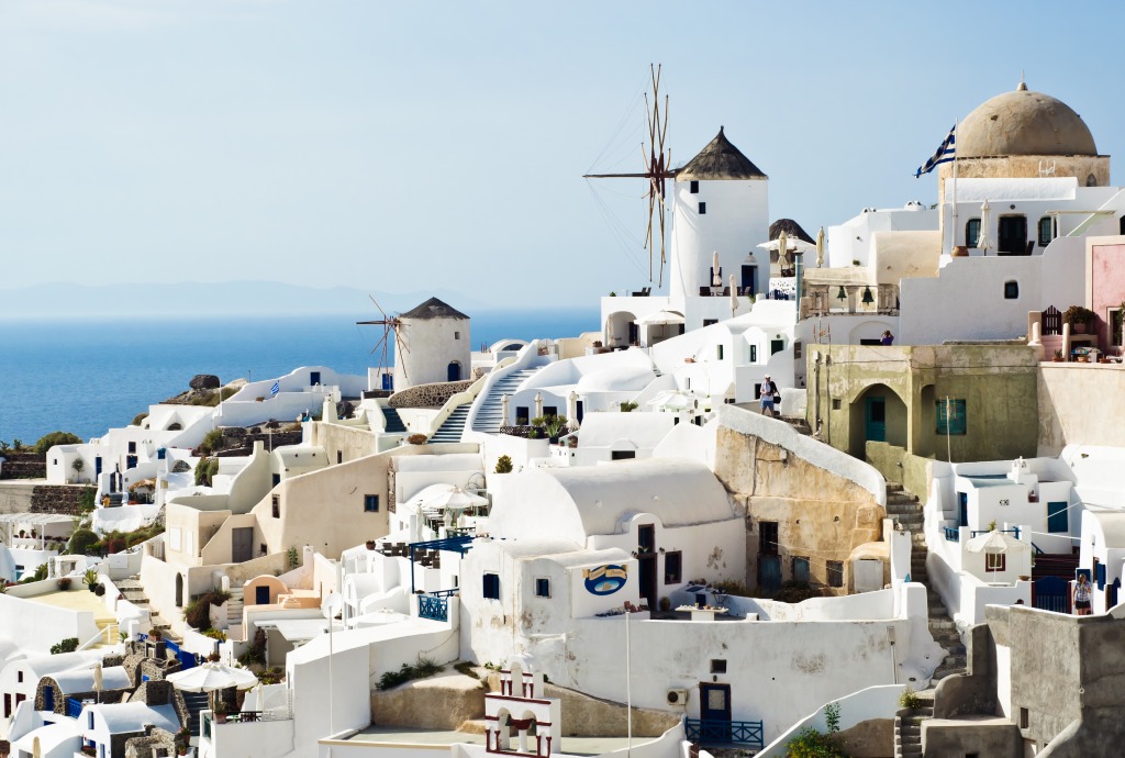 Oia, Santorini, Greece jigsaw puzzle in Street View puzzles on TheJigsawPuzzles.com