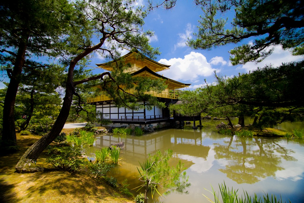 Temple of the Golden Pavilion jigsaw puzzle in Great Sightings puzzles on TheJigsawPuzzles.com