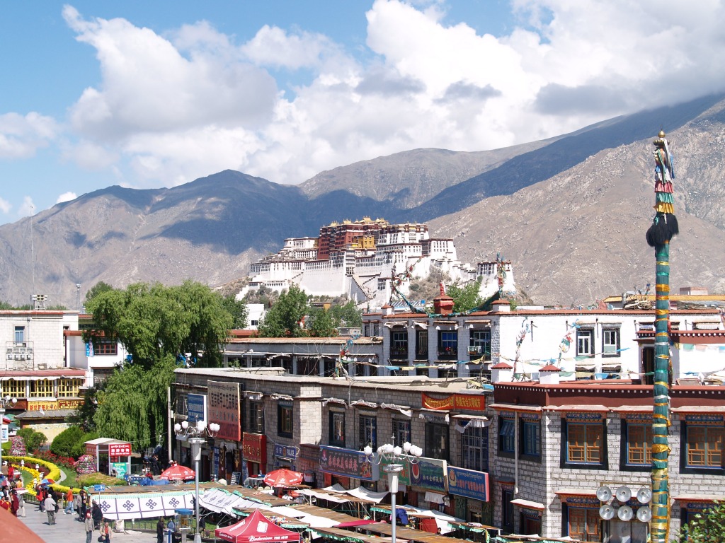 The Potala Palace, Lhasa, Tibet jigsaw puzzle in Street View puzzles on TheJigsawPuzzles.com