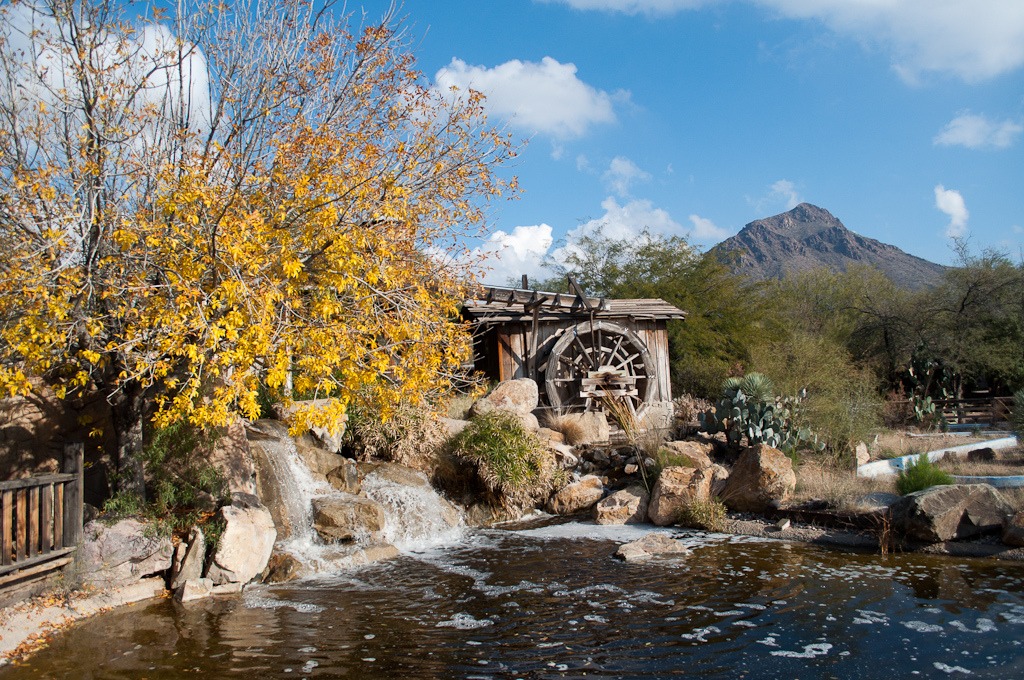 Waterfall Mill, Old Tucson jigsaw puzzle in Waterfalls puzzles on TheJigsawPuzzles.com