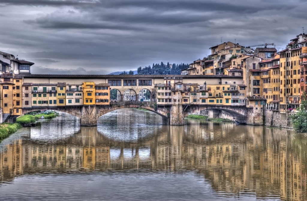 Ponte Vecchio, Florence jigsaw puzzle in Bridges puzzles on TheJigsawPuzzles.com