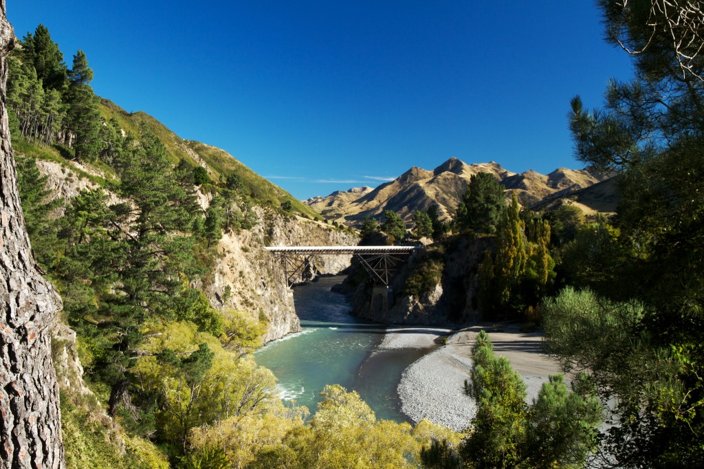 Bridge near Hanmer Springs, New Zealand jigsaw puzzle in Bridges puzzles on TheJigsawPuzzles.com