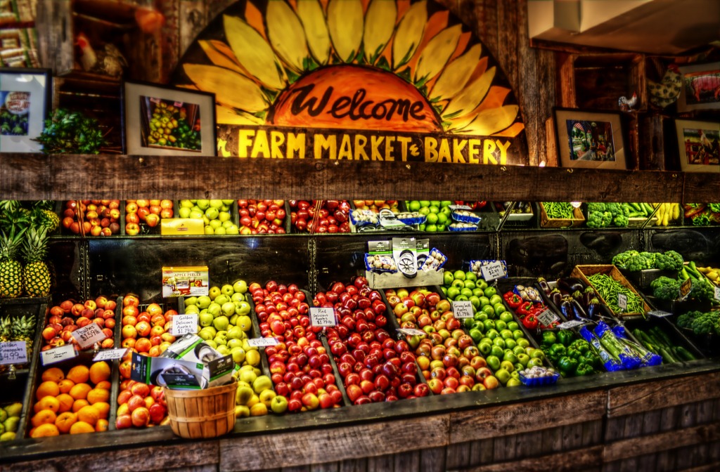 Johnson Farms Market, Medford NJ jigsaw puzzle in Puzzle of the Day puzzles on TheJigsawPuzzles.com