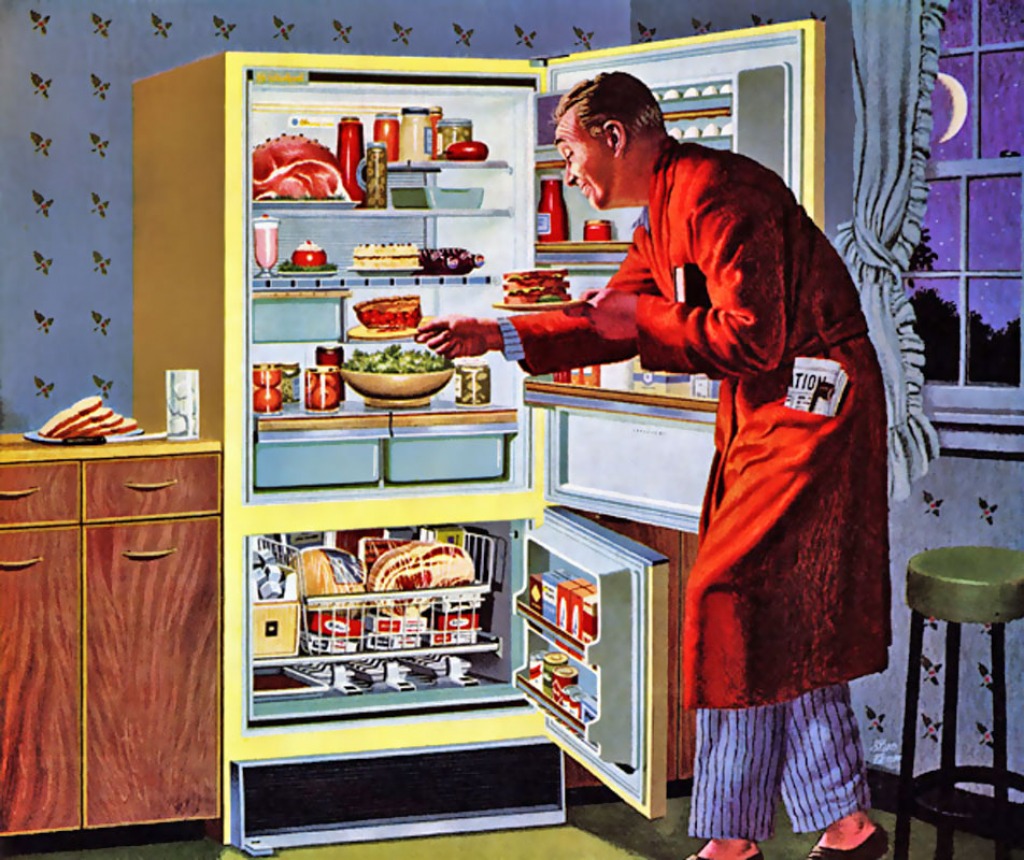 Fridge Raid jigsaw puzzle in Food & Bakery puzzles on TheJigsawPuzzles.com