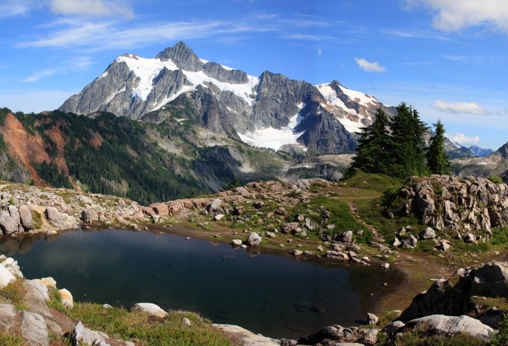 Mt. Shuksan from the Artist Point Trail jigsaw puzzle in Great Sightings puzzles on TheJigsawPuzzles.com