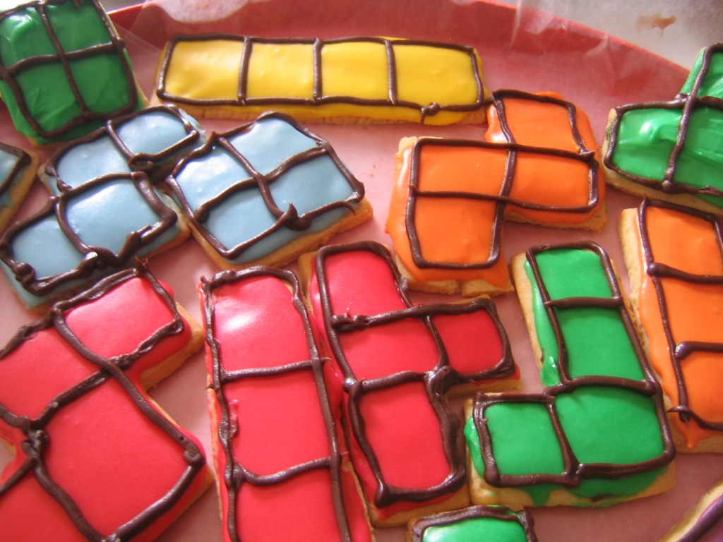 Tetris Cookies jigsaw puzzle in Food & Bakery puzzles on TheJigsawPuzzles.com