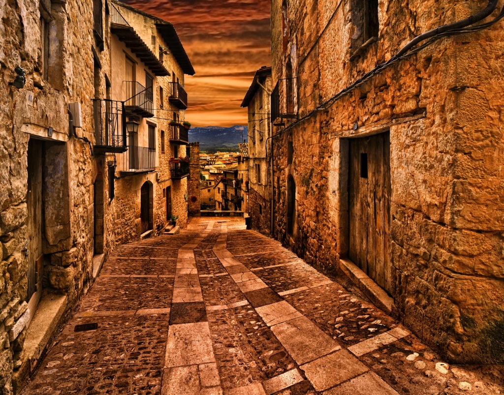 Valderrobres jigsaw puzzle in Street View puzzles on TheJigsawPuzzles.com