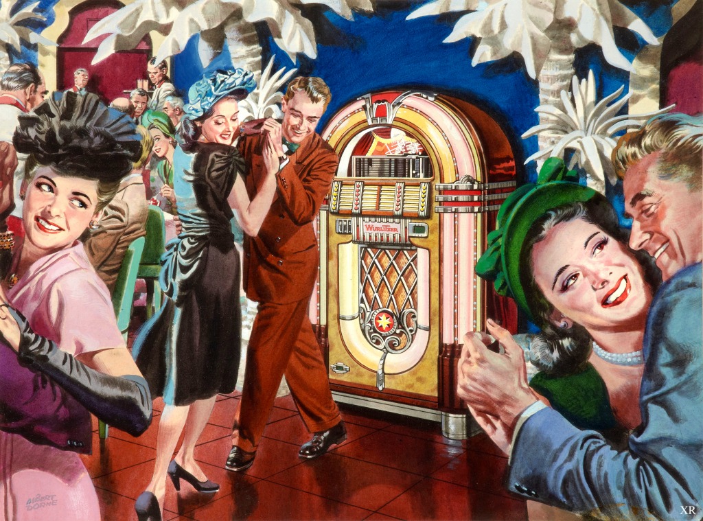 Wurlitzer Jukebox jigsaw puzzle in People puzzles on TheJigsawPuzzles.com