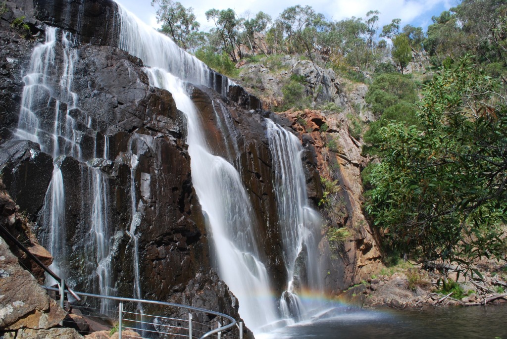 Mackenzie Falls and Rainbow jigsaw puzzle in Waterfalls puzzles on TheJigsawPuzzles.com