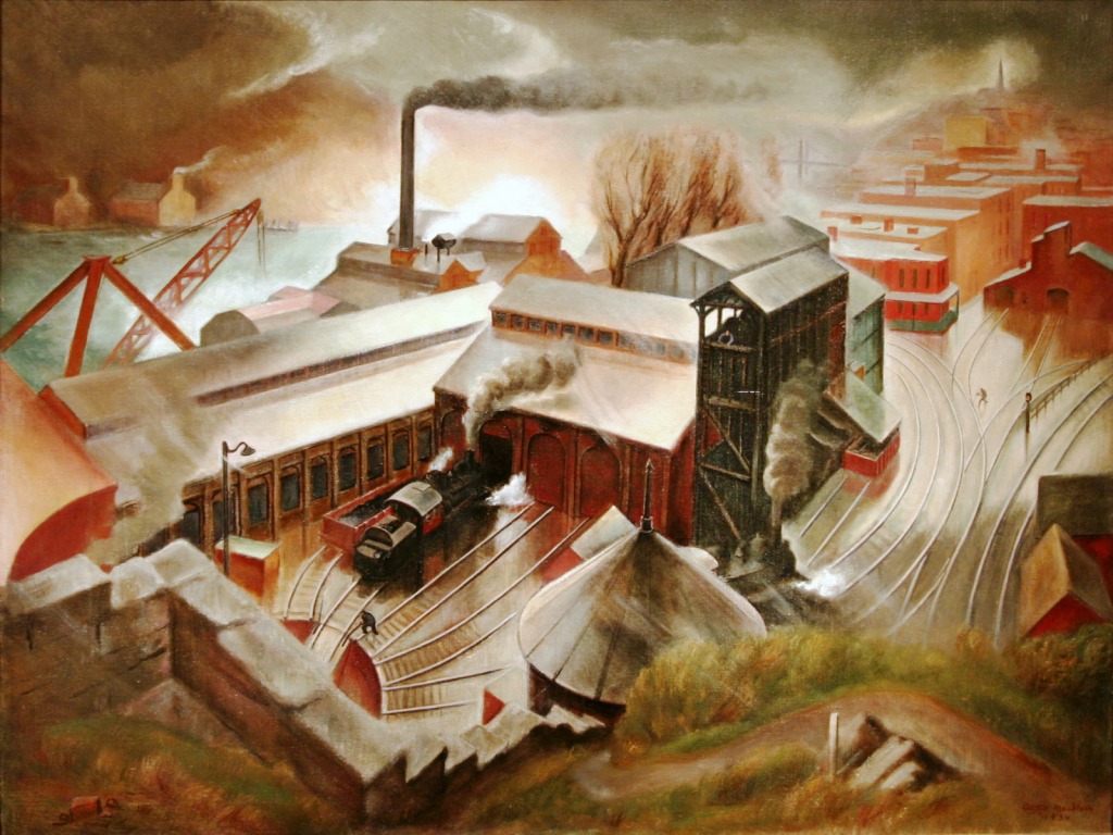 Engine House and Bunkers jigsaw puzzle in Piece of Art puzzles on TheJigsawPuzzles.com