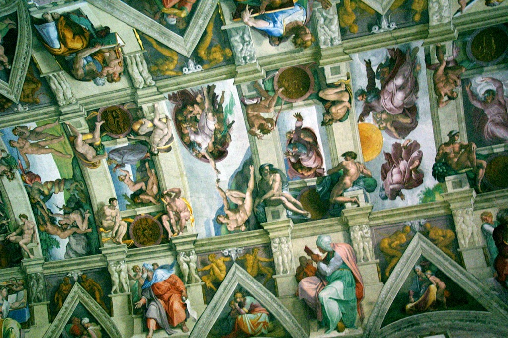 Michelangelo's Sistine Chapel jigsaw puzzle in Piece of Art puzzles on TheJigsawPuzzles.com