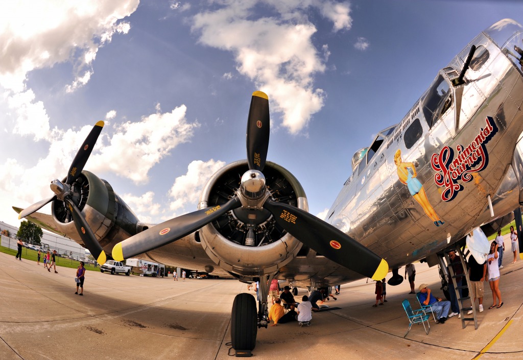 B-17 jigsaw puzzle in Aviation puzzles on TheJigsawPuzzles.com