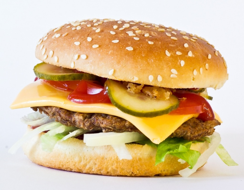 Yummy Cheeseburger jigsaw puzzle in Food & Bakery puzzles on TheJigsawPuzzles.com