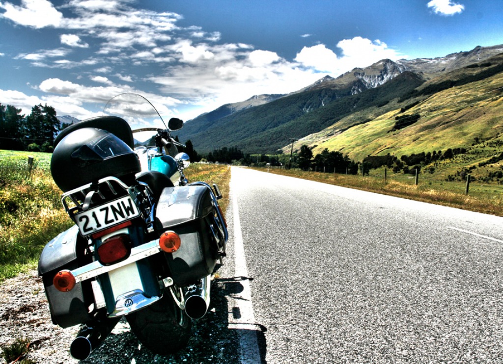 Harley Davidson, New Zealand jigsaw puzzle in Puzzle of the Day puzzles on TheJigsawPuzzles.com