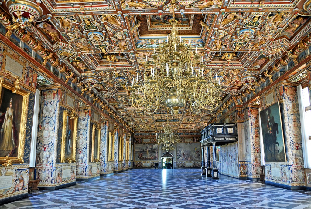 Frederiksborg Castle, Great Hall jigsaw puzzle in Castles puzzles on TheJigsawPuzzles.com
