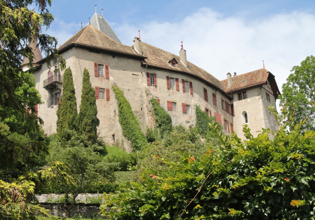 Château de Blonay, Switzerland jigsaw puzzle in Castles puzzles on TheJigsawPuzzles.com