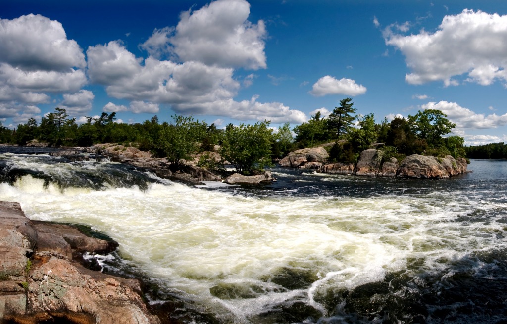 Burleigh Fall, Ontario, Canada jigsaw puzzle in Waterfalls puzzles on TheJigsawPuzzles.com