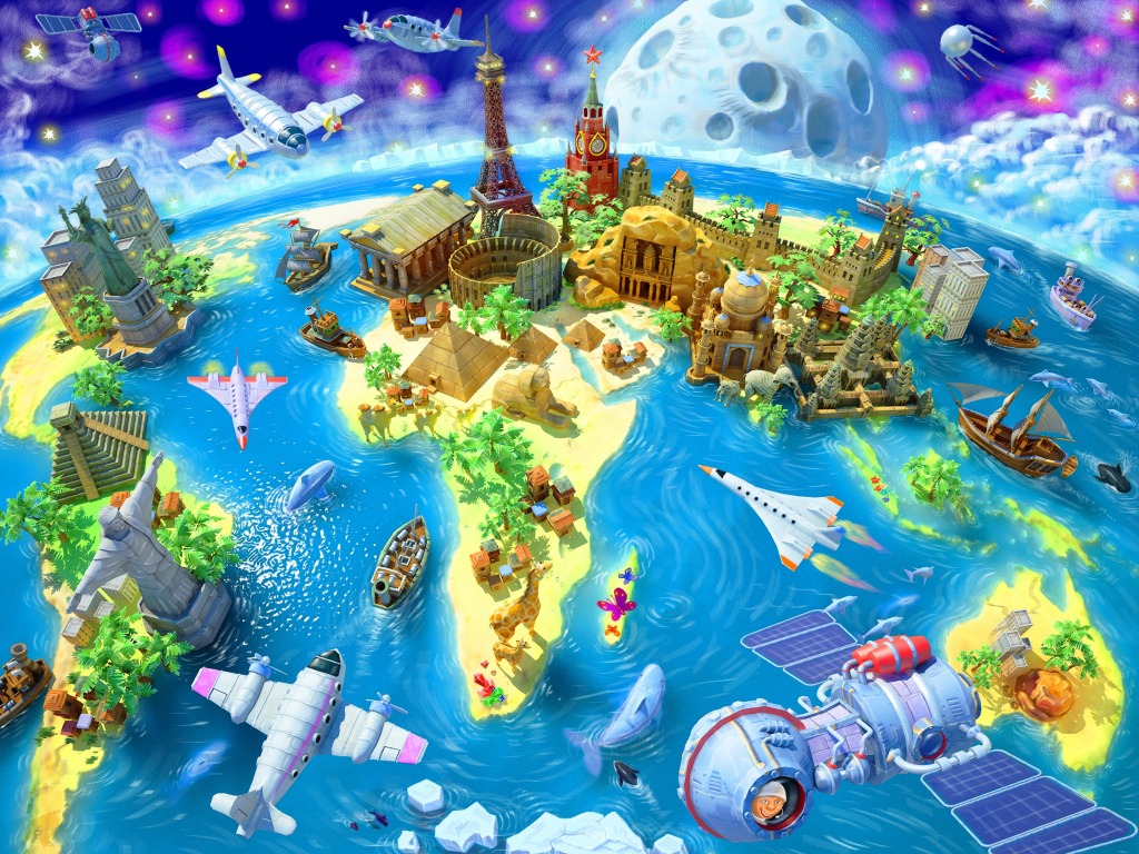 Wonders of the World jigsaw puzzle in Kids Puzzles puzzles on TheJigsawPuzzles.com