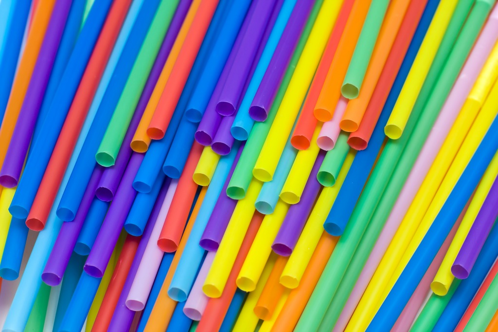 Many Colored Straws jigsaw puzzle in Puzzle of the Day puzzles on TheJigsawPuzzles.com