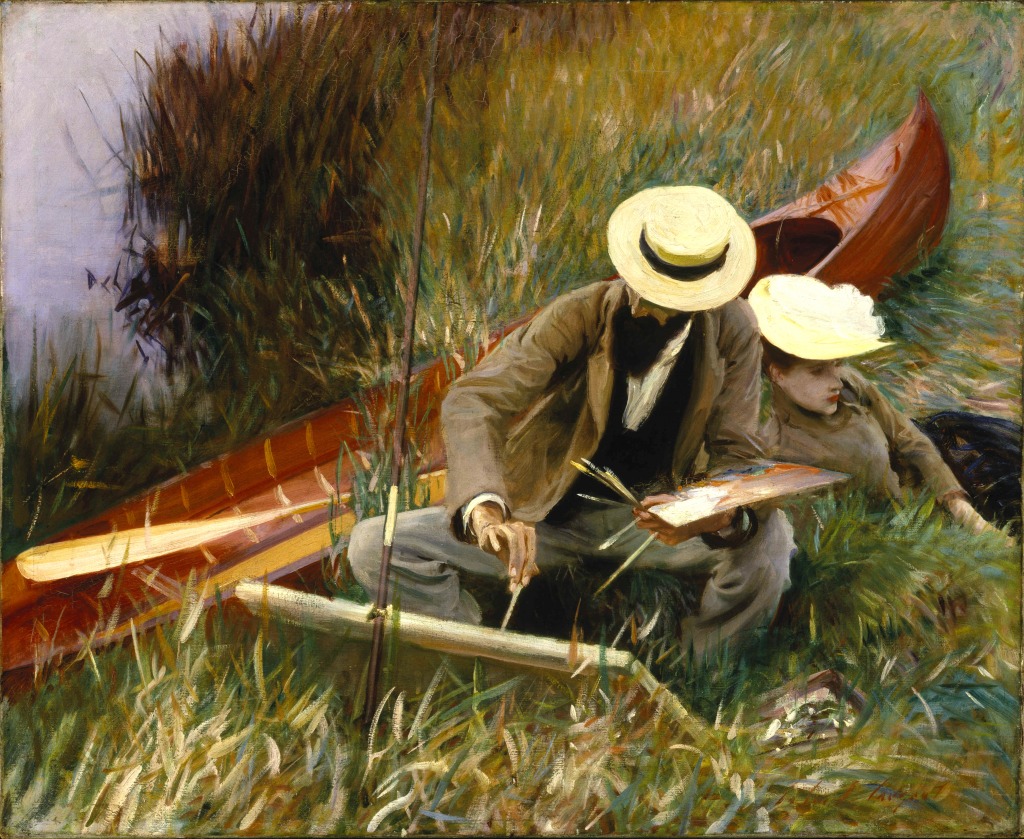 Sargent: An Out Of Doors Study jigsaw puzzle in Puzzle of the Day puzzles on TheJigsawPuzzles.com