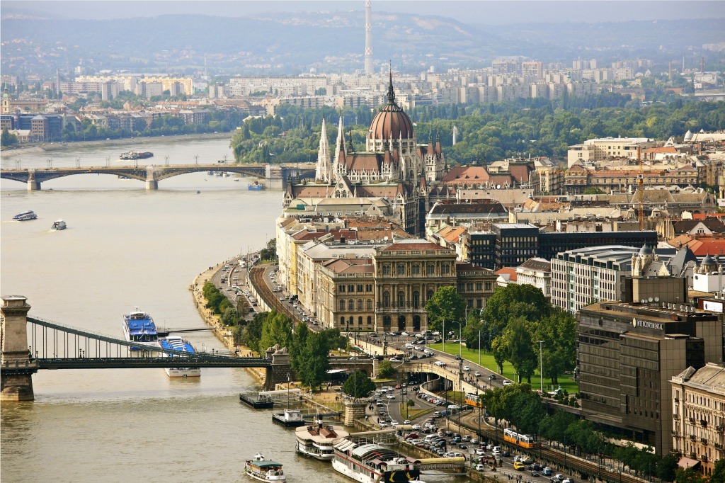 Overlooking Budapest, Hungary jigsaw puzzle in Bridges puzzles on TheJigsawPuzzles.com