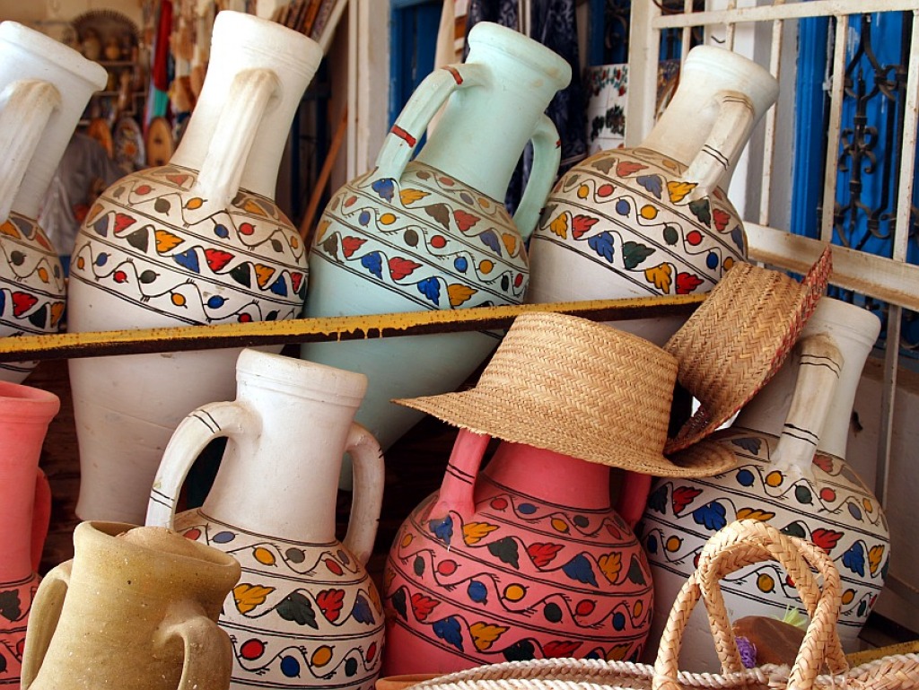 Local Pottery in Guellala, Tunisia jigsaw puzzle in Handmade puzzles on TheJigsawPuzzles.com