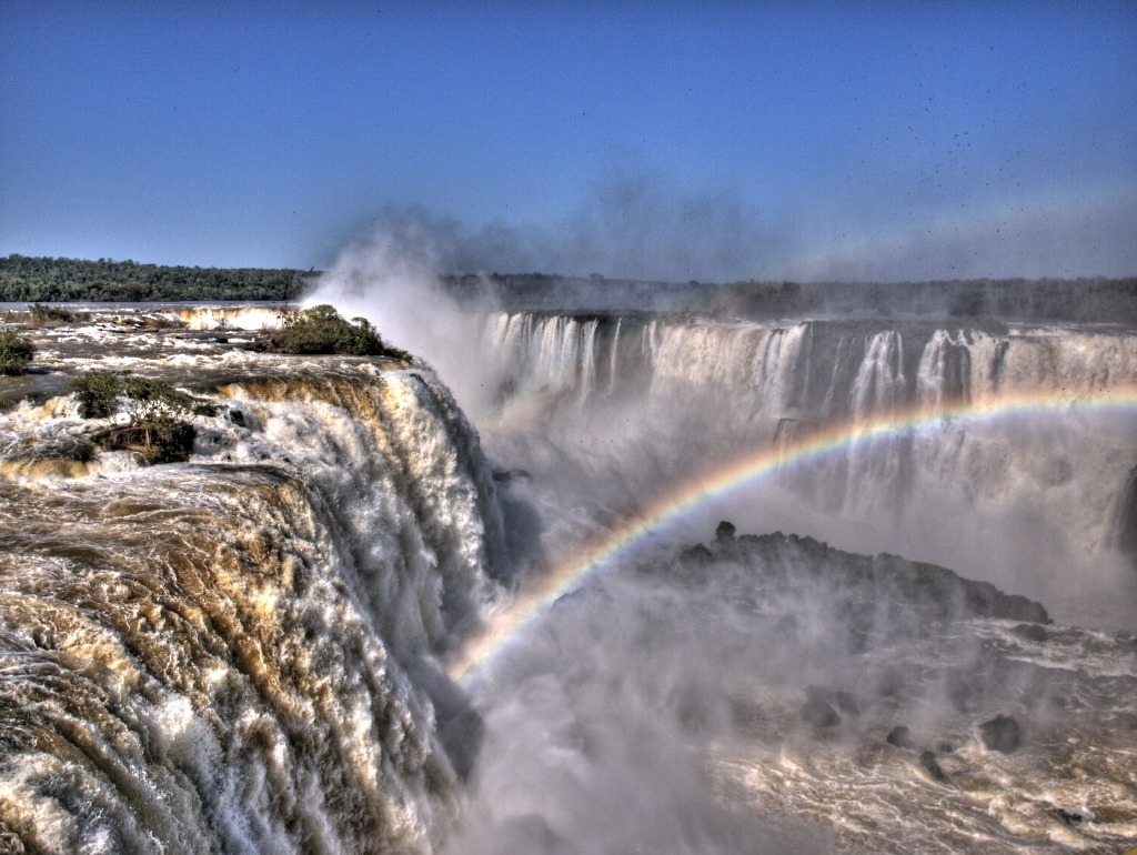 Iguazu Falls jigsaw puzzle in Waterfalls puzzles on TheJigsawPuzzles.com