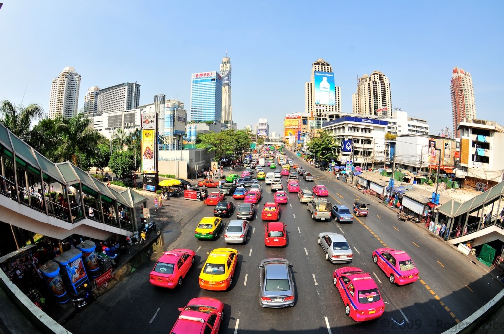 Bangkok Traffic jigsaw puzzle in Street View puzzles on TheJigsawPuzzles.com