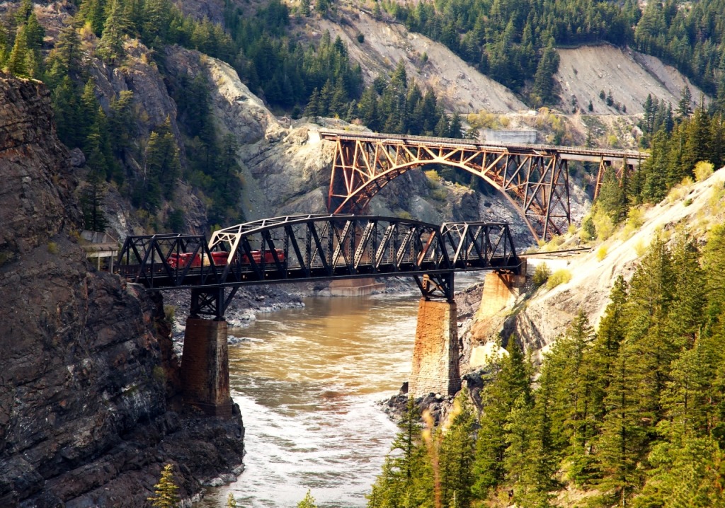 Siska Bridges, British Columbia jigsaw puzzle in Great Sightings puzzles on TheJigsawPuzzles.com