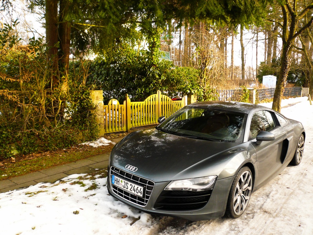 Audi R8 in Hamburg jigsaw puzzle in Cars & Bikes puzzles on TheJigsawPuzzles.com