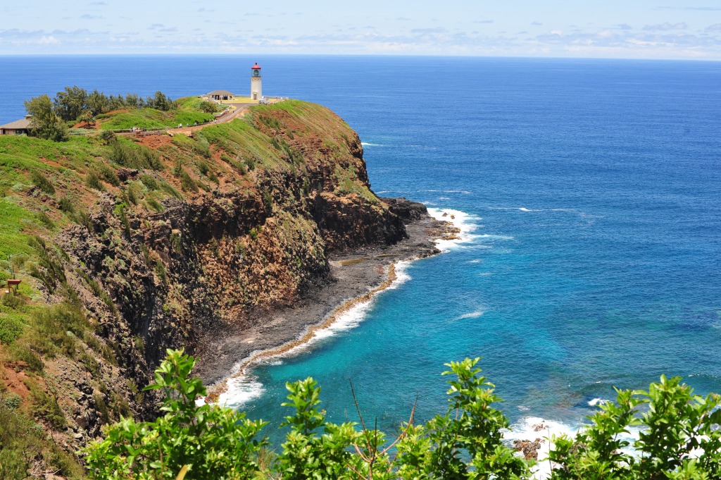 Kilauea Point Lighthouse jigsaw puzzle in Puzzle of the Day puzzles on TheJigsawPuzzles.com