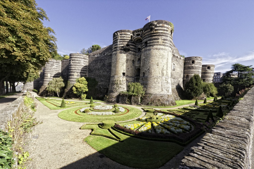 Castle of Angers, Loire Valley, France jigsaw puzzle in Castles puzzles on TheJigsawPuzzles.com