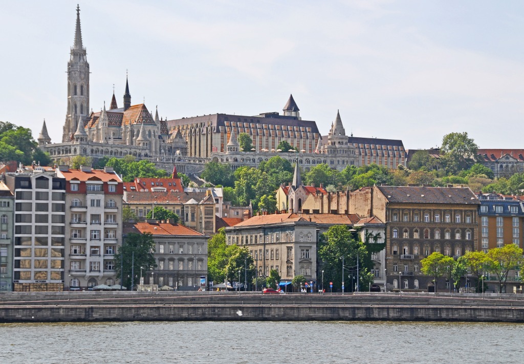 Fisherman's Bastion, Budapest, Hungary jigsaw puzzle in Castles puzzles on TheJigsawPuzzles.com