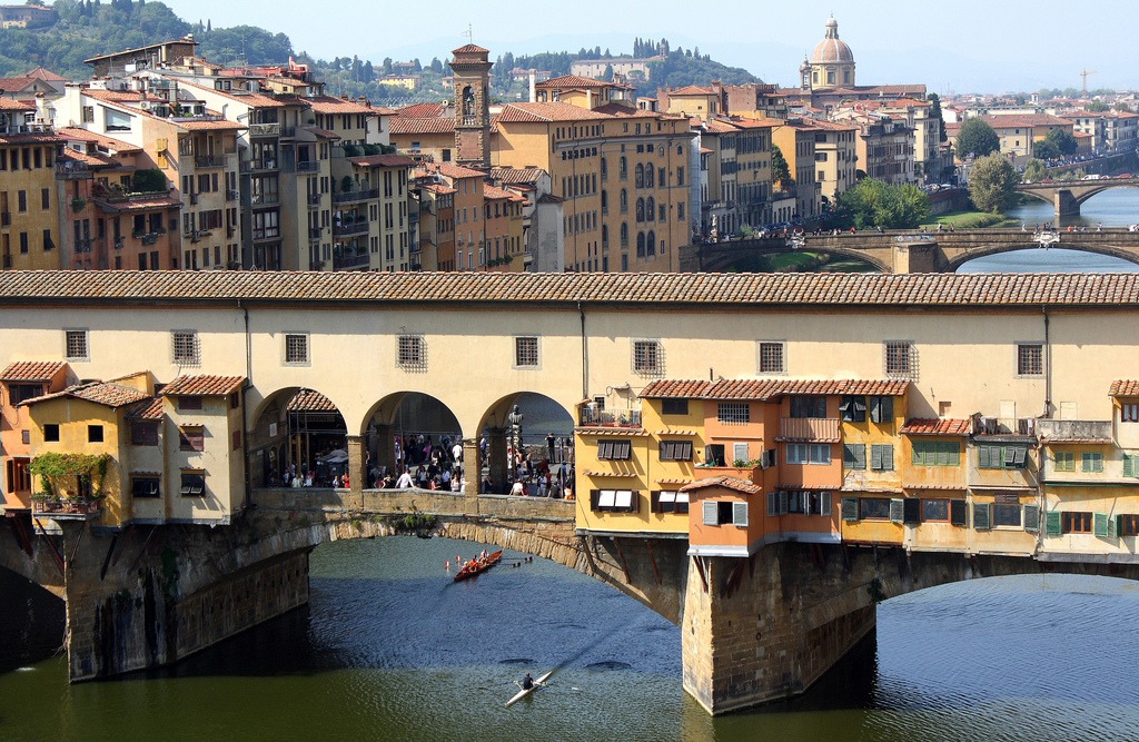 Ponte Vecchio, Florence, Italy jigsaw puzzle in Bridges puzzles on TheJigsawPuzzles.com