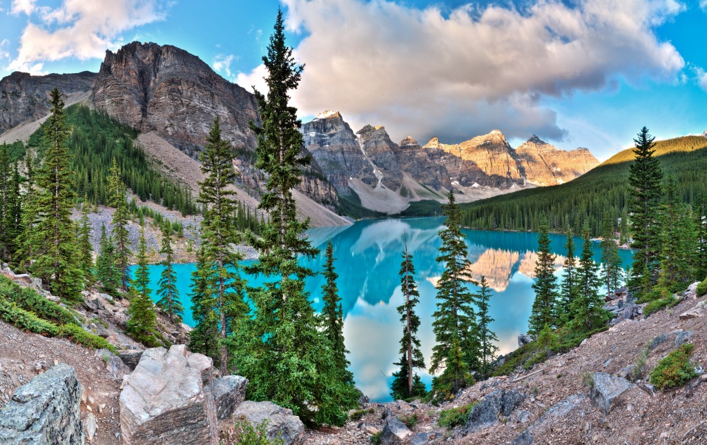 Moraine Lake, Banff National Park jigsaw puzzle in Great Sightings puzzles on TheJigsawPuzzles.com